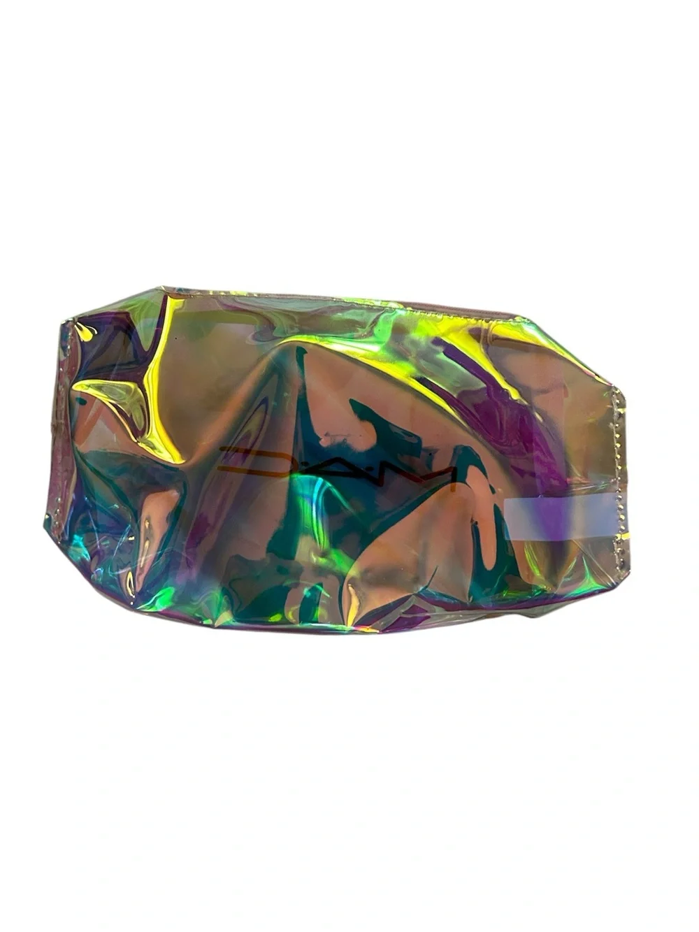 MAC Cosmetics Iridescent Clear Cosmetic Zip Pouch